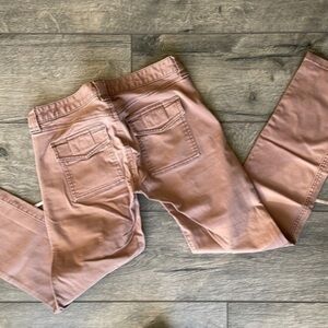 Loft pants size 0 dusty rose jegging stretch jeans